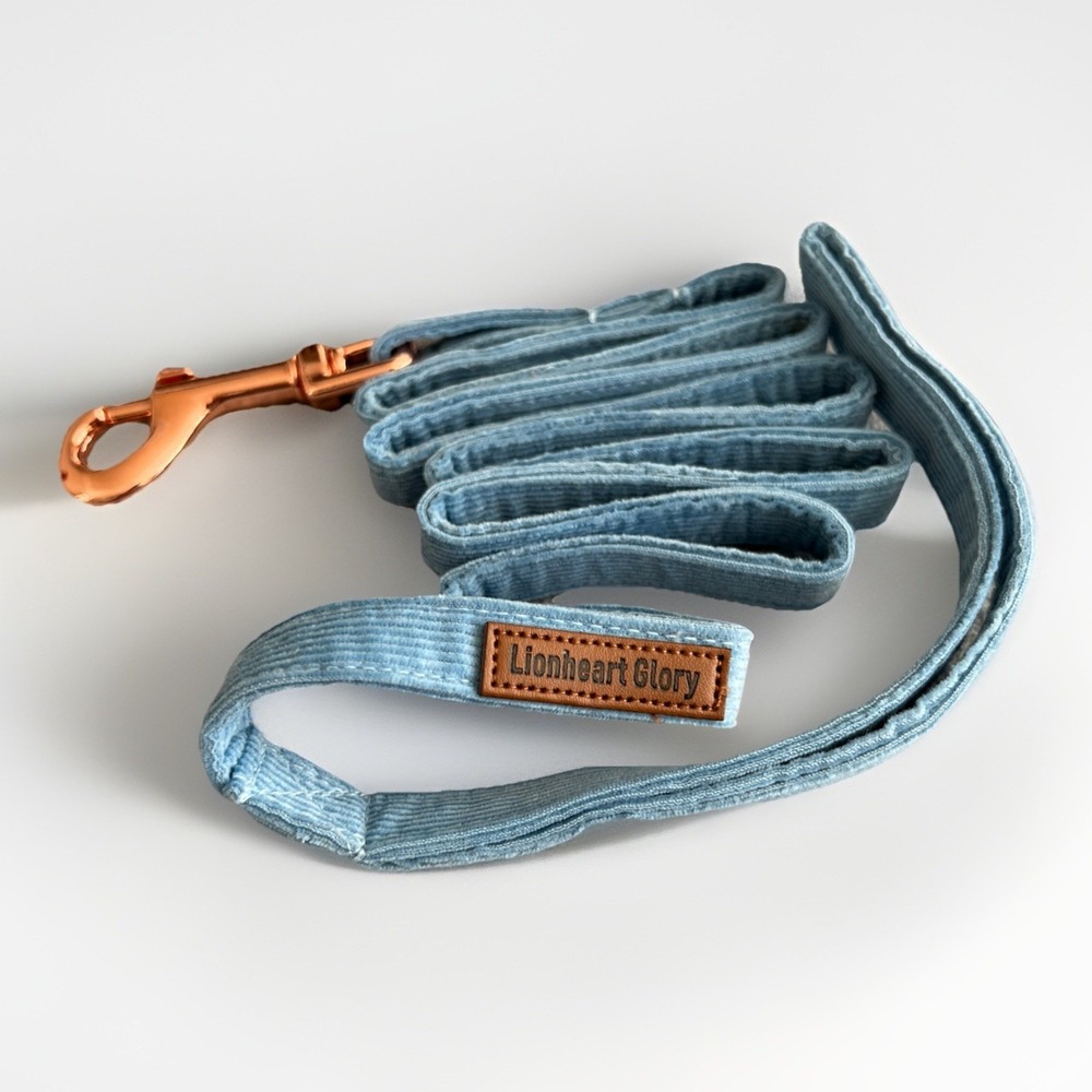 Lionheart‎ Glory Dog Leash Blue Cotton Durable Lightweight Unisex Training New